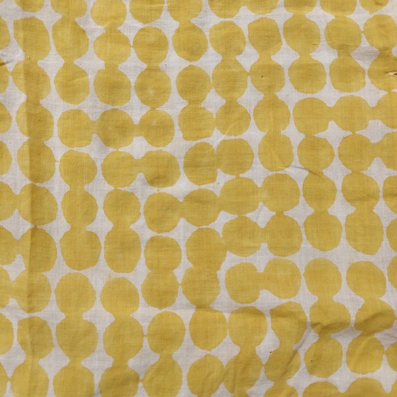 Auntie Oti Yellow White Polka Dot 100% Cotton Khadi Button Up Shirt Womens Large - Picture 6 of 12